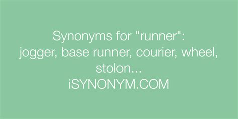 Synonyms of runner - front-runner: 1 n a competitor thought likely to win Synonyms: favorite , favourite Type of: challenger , competition , competitor , contender , rival the contestant you hope to defeat